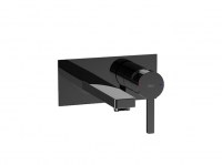 MONOMANDO LAVABO MURAL NEGRO TITANIO INSIGNIA ROCA